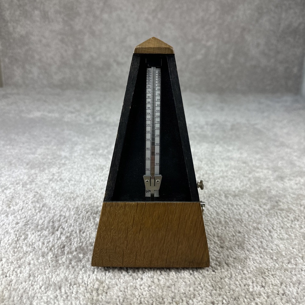Vintage Wittner Metronome Wood Wind-Up made in Germany NO FRONT COVER